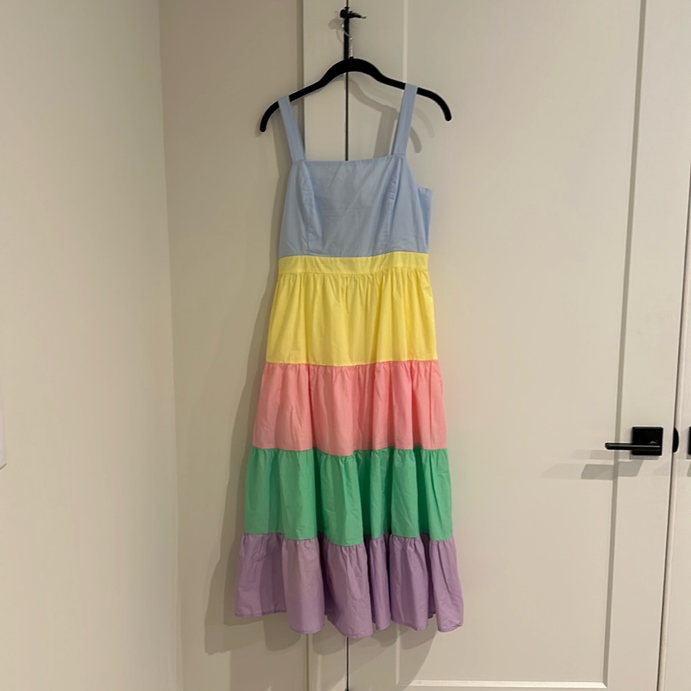 NEW w/ tags super cute color block midi dress size small